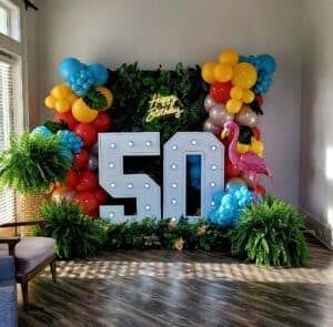 Stacked Balloon Arch- Air Filled