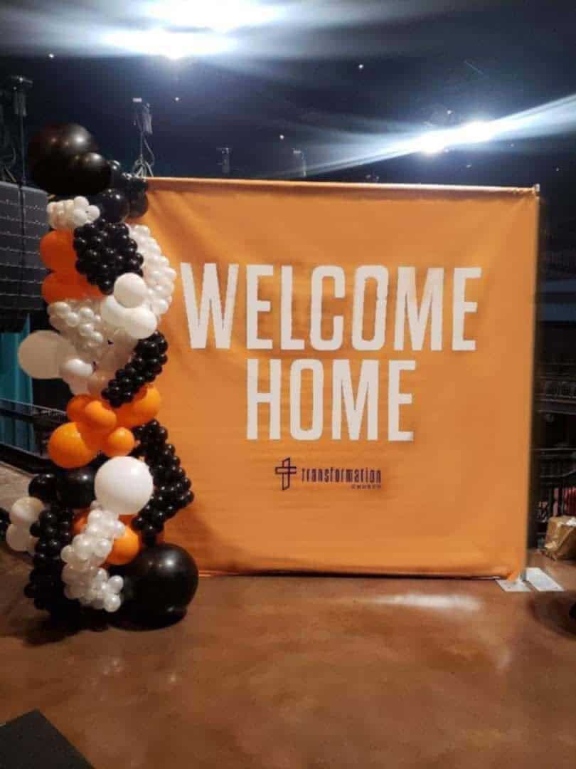 welcome home Balloon Arch Atlanta
