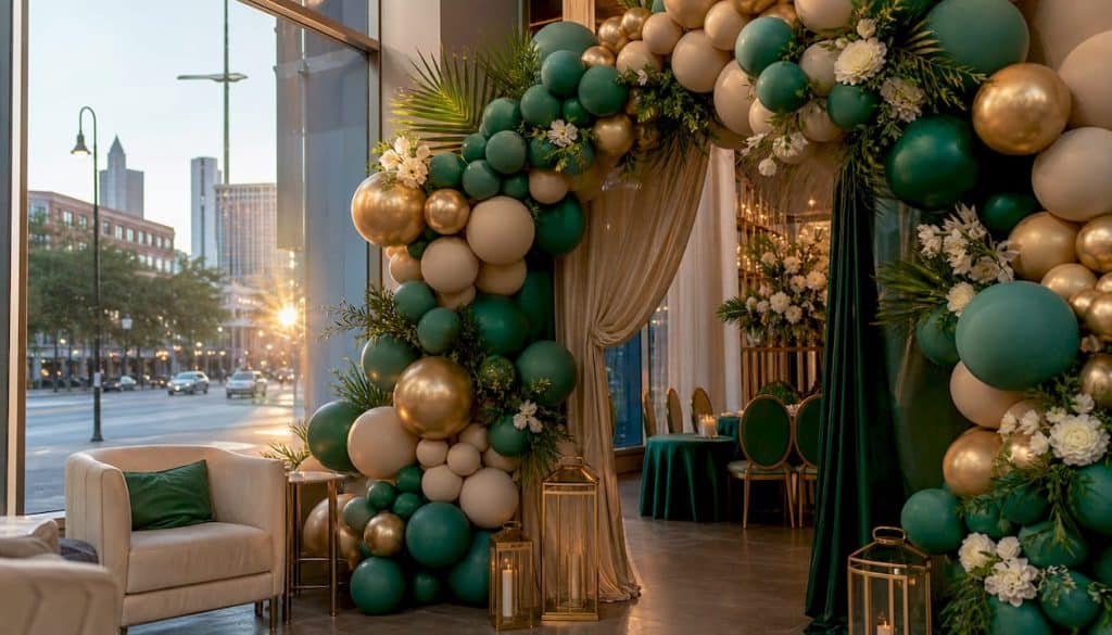Graduation Party Decoration Ideas That Wow in 2026 4 Entrance balloon garland arch at graduation party