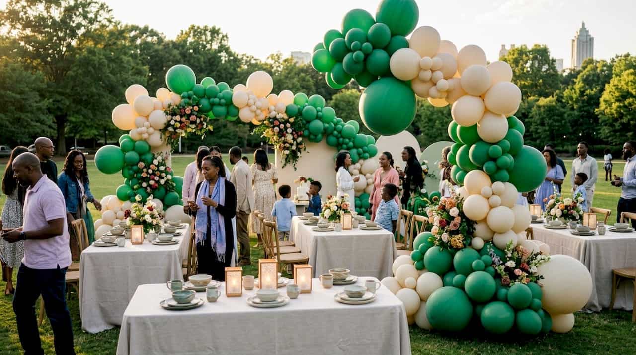 Design Stories 83 Upscale anniversary party decor at Atlanta venue