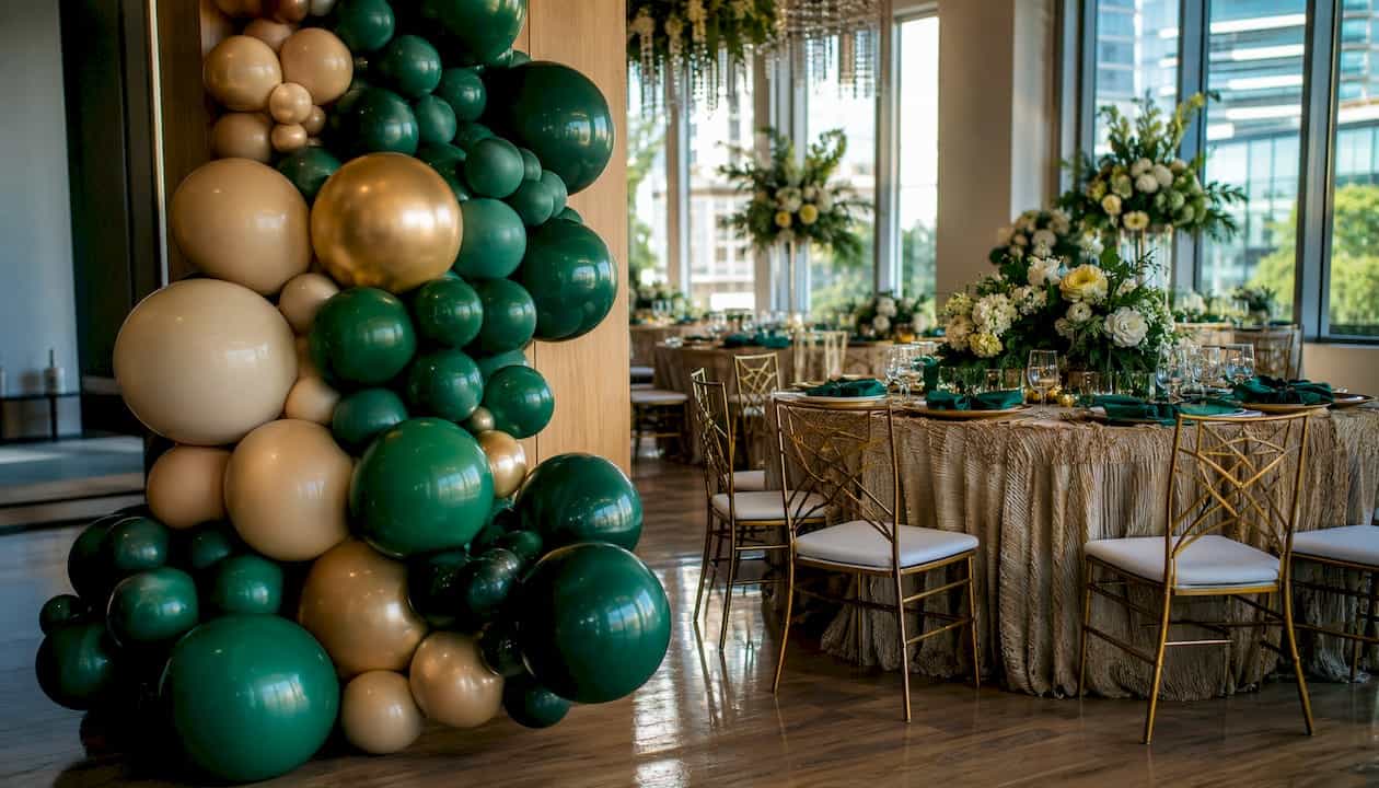 Design Stories 81 Elegant latex balloon decor at Atlanta event venue