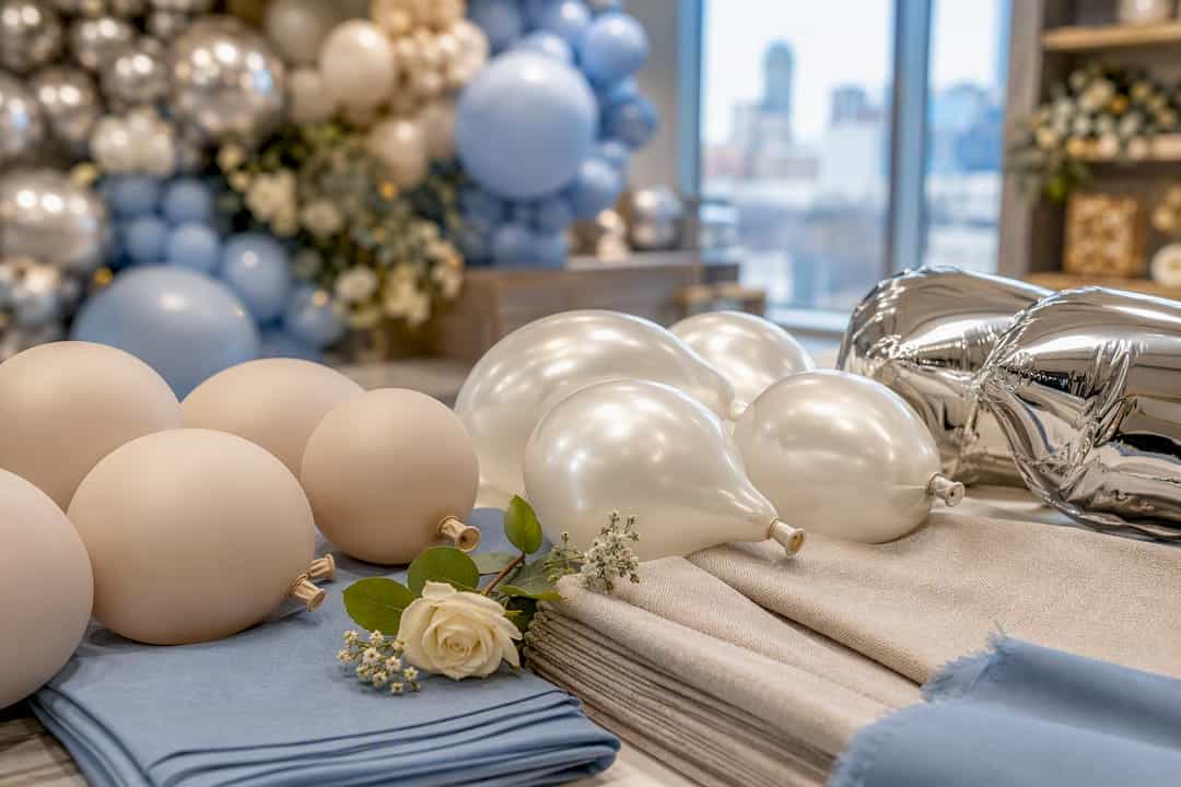 $500–$2,000+ Wedding Balloon Ceilings For Metro Atlanta, Great In Photos Cropped latex and foil balloon material textures