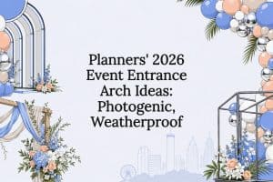 Decorative 2026 event arch title card