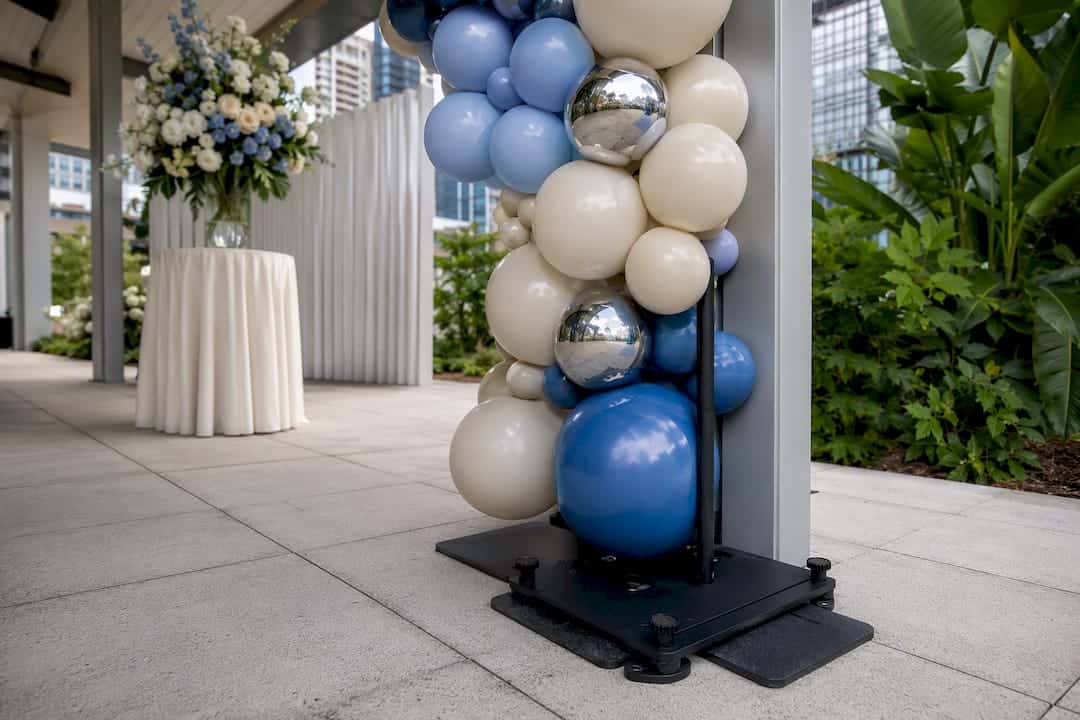Planners' 2026 Event Entrance Arch Ideas: Photogenic, Weatherproof in Buckhead, Ga. Balloon entrance structure with ballast
