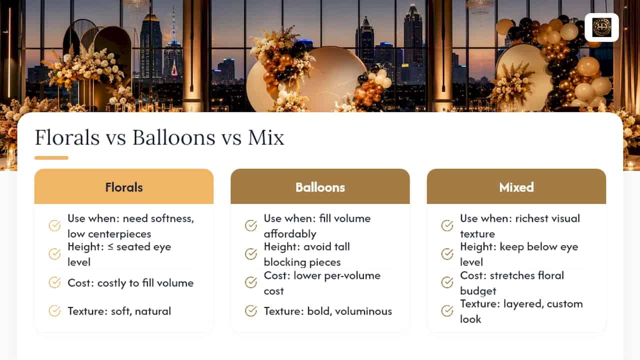 Ask Employees First: Employee Appreciation Event Decor Planners Use in 2026 Where Do Flowers and Alternative Decor Fit In? — overview diagram