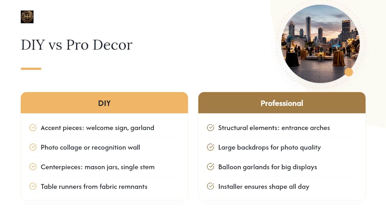 Ask Employees First: Employee Appreciation Event Decor Planners Use in 2026 Which DIY Decor Projects Are Worth the Time? — overview diagram