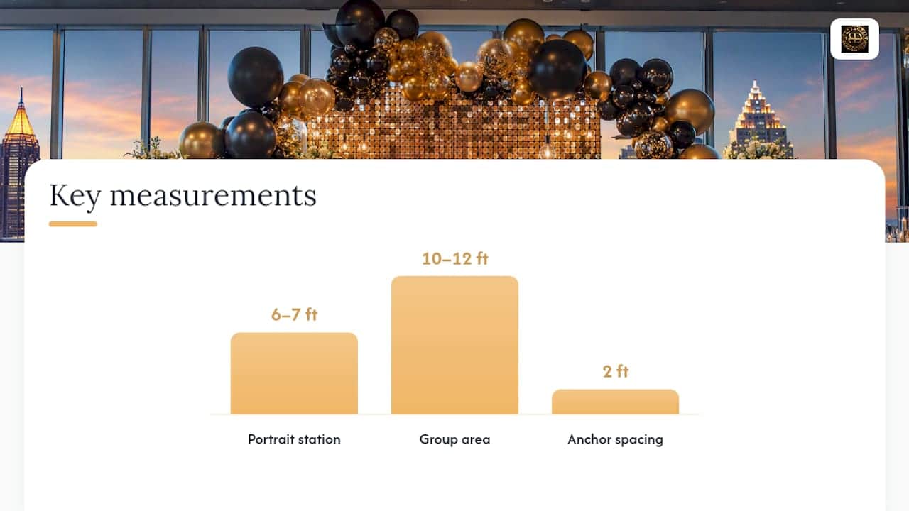 Make Sequin Walls With Balloons Sparkle in Photos for Atlanta Planners How Do You Attach Balloon Garlands to a Sequin Wall? — overview diagram
