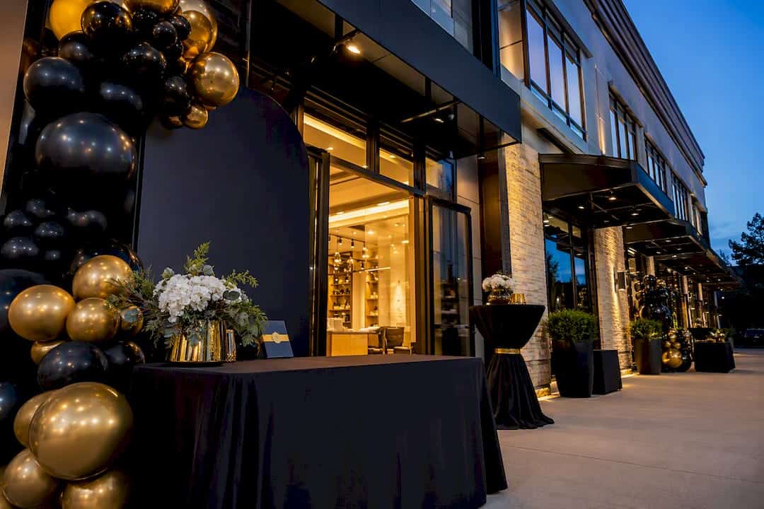 Luxury Atlanta grand opening event décor
