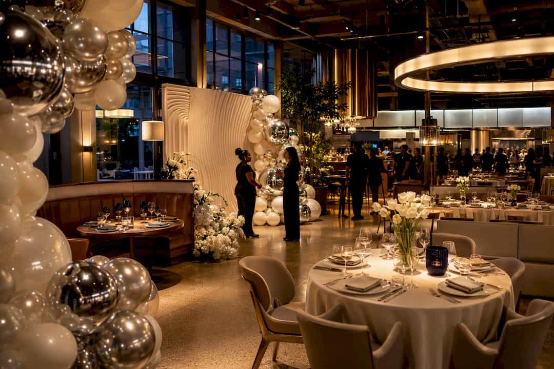 Luxury Atlanta soft opening event styling