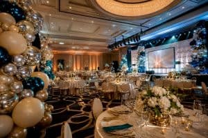 Luxury Atlanta ballroom balloon gala