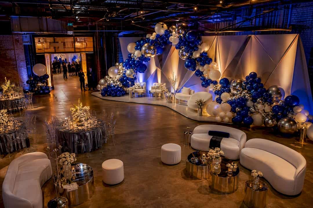 Luxury Atlanta corporate event balloon installation