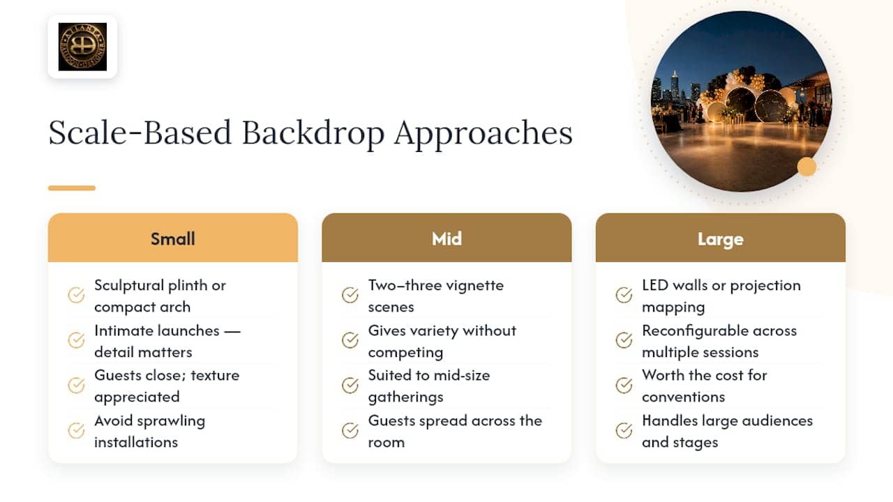 6 Photo First Product Launch Backdrops Atlanta Planners Use 1 Backdrop options matched to event size
