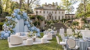 Spring reception décor at Atlanta History Center