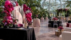 Luxury Atlanta corporate event with balloon décor